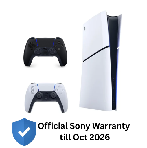 [Sony Warranty] SONY Playstation 5 (PS5) Slim Digital Edition 1TB with extra Dualsense controller Pre-owned Console India